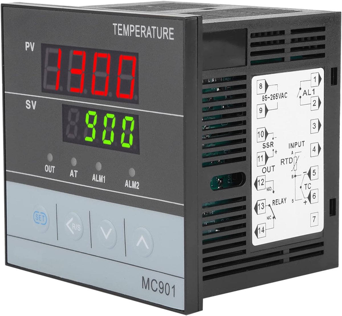 Digitale PID temperatuurcontroller - K type PT100 sensor - 0~1300°C - Voor nauwkeurige temperatuurregeling - SnelShoppen