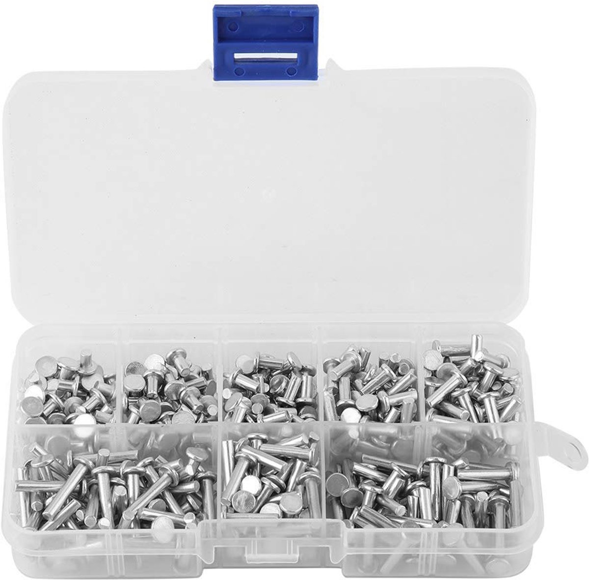 SnelShoppen - M3 Flat Head Volle Rivetten Set, 400 Stuks M3 4mm-16mm Aluminium, Corrosiebestendig, Voor Diverse Toepassingen en Projecten
