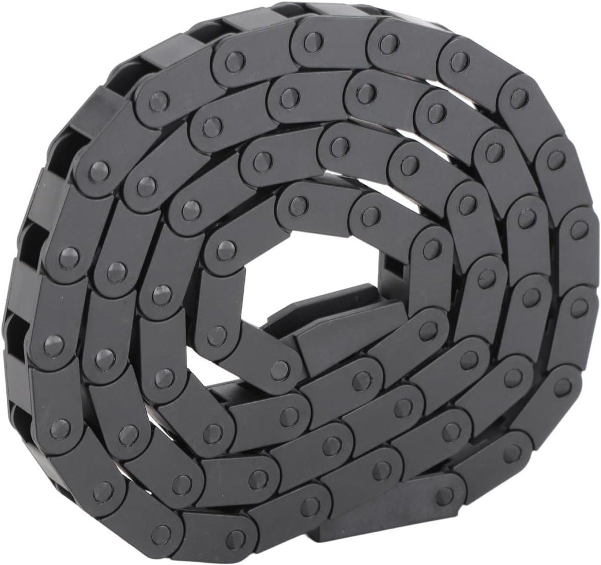 SnelShoppen - Kabelketting Nylon Zwart 7 x 7 mm - Geluidsarme Draaischijf voor 3D Printer en CNC Machines - Duurzaam en Sterk - Ideaal voor Elektronis