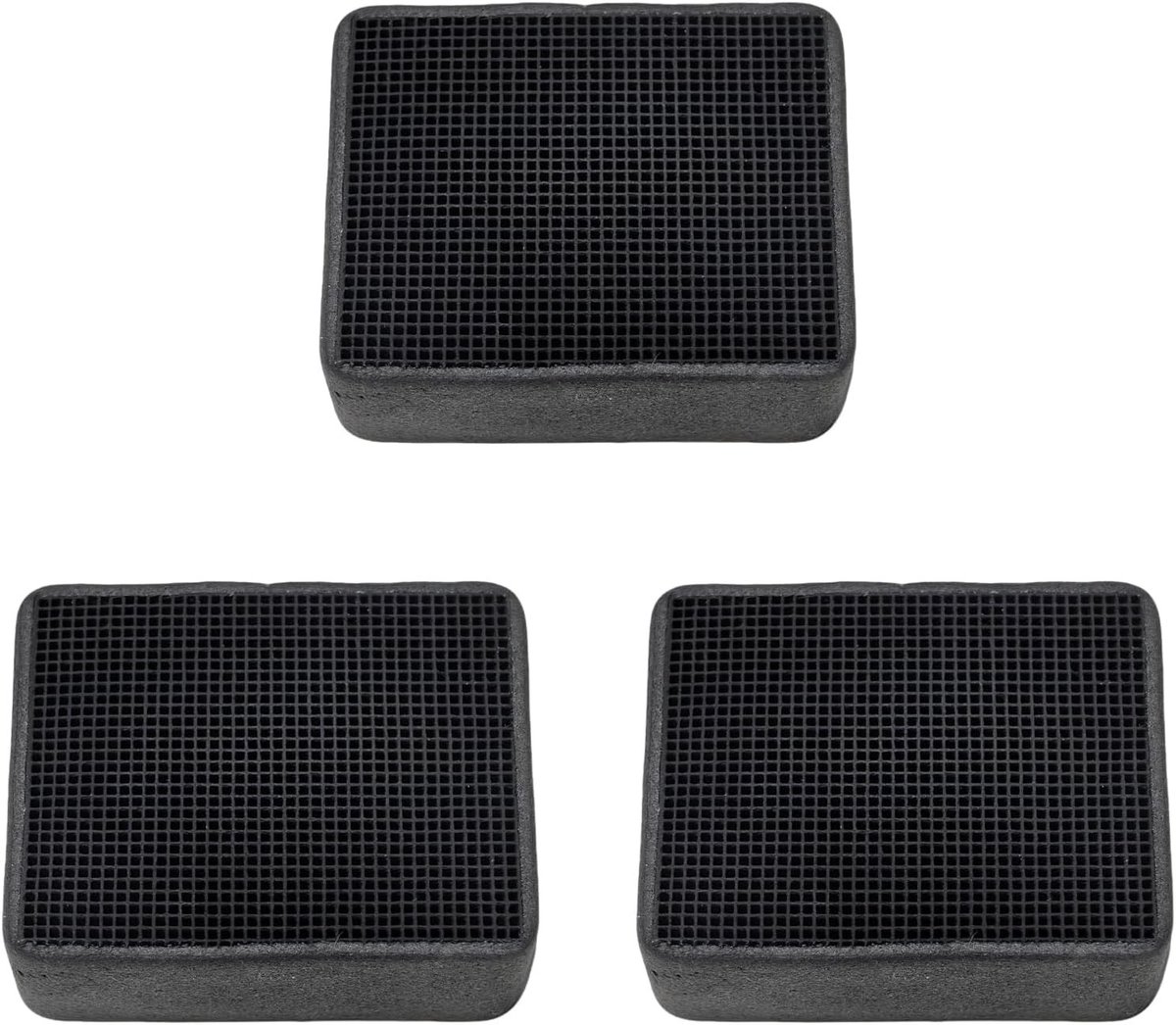 Set van 3 actieve koolstof vervangfilters voor toilet luchtzuiveraar, geurfilter voor frisse lucht en het verwijderen van onaangename geuren