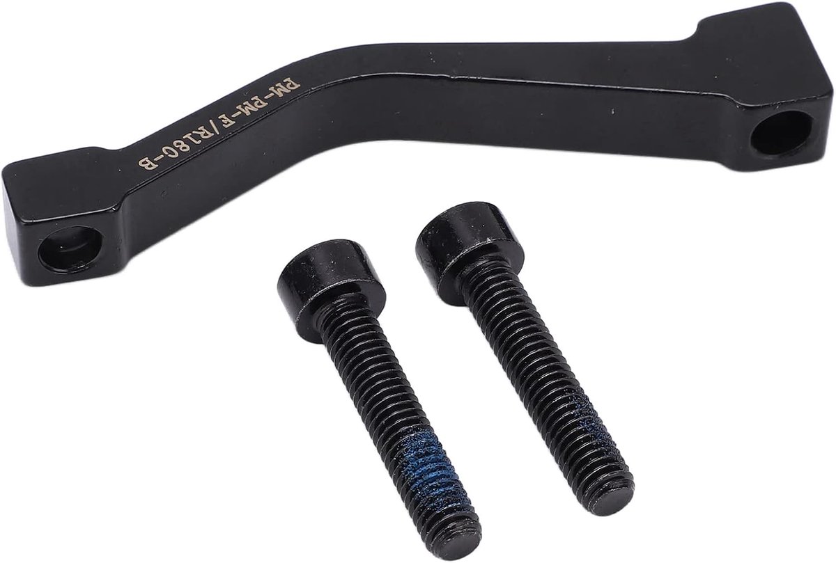 SnelShoppen - Disc Brake Adapter 180mm, Eenvoudige Montage, Geschikt voor Mountainbike en Racefiets, Ideaal voor Off-Road en Stadsgebruik, Bevat Boute