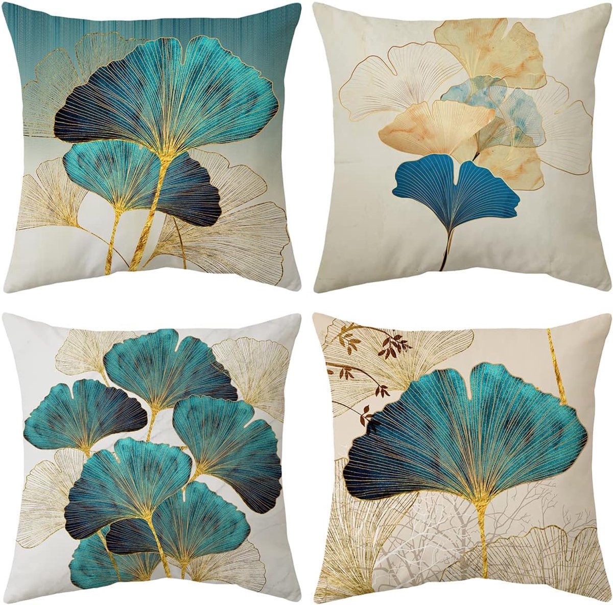 Cushion Covers 45x45cm,Velvet Cushion Covers 4 Pack Decorative Cushion Covers, Cushion Covers for Sofa Living Room - ShopVlot