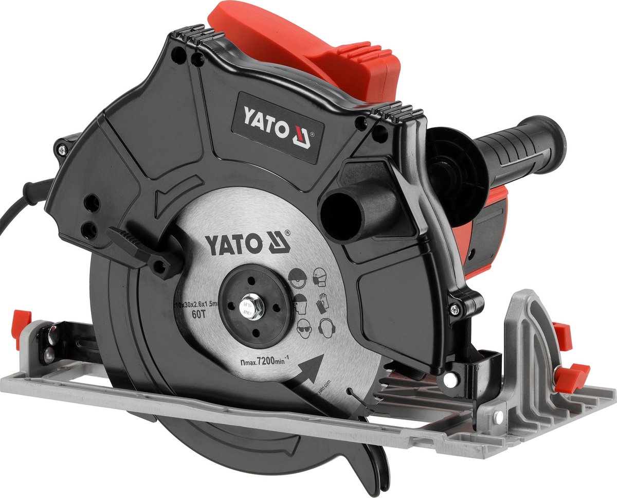 Professionele Handcirkelzaag met Tafelzaagfunctie – 2000W – Ø 210mm – Max. Zaagdiepte 67mm – Inclusief Klemmen & Geleider