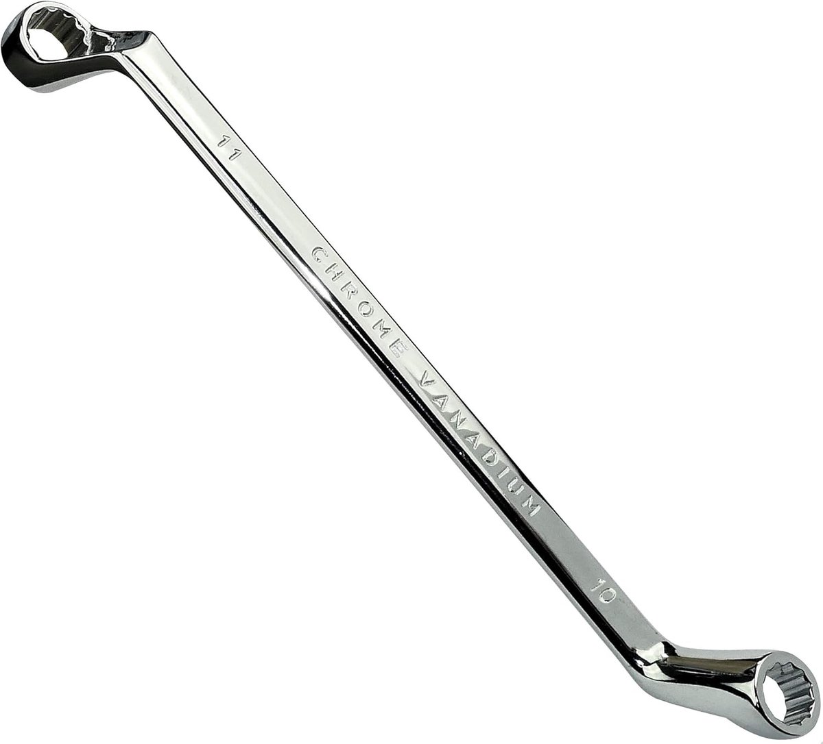 SnelShoppen - Dubbele polygonale steeksleutel 10x11mm - CR-V staal handgereedschap voor het aandraaien en monteren - 12-zijdige twee-zijdige gepolijst