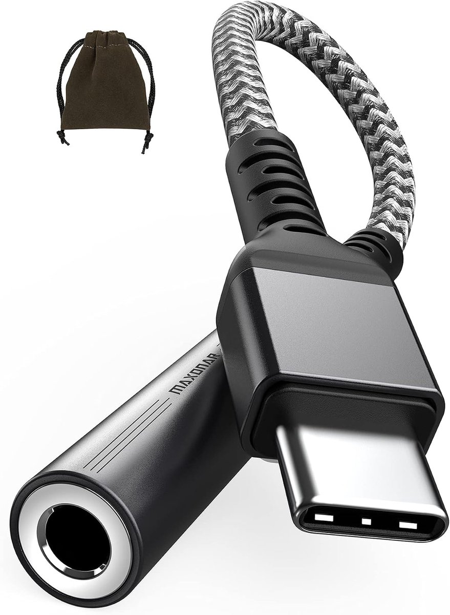 USB Type C Headphone Adapter,Maxonar Upgraded USB-C to 3.5mm Jack Dongle Digital to Analog Aux-Audio Converter for - ShopVlot