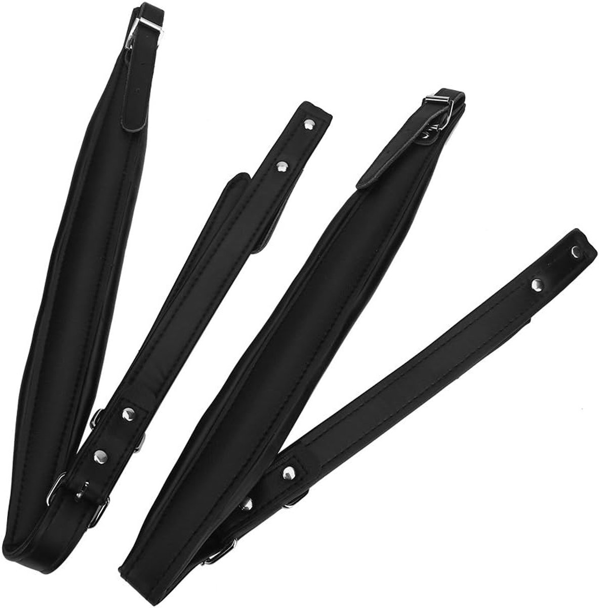 SnelShoppen - Verstelbare Accordeon Schouderbanden - Dikke Accordeon Straps voor 16-120 Bass - Zwarte Accordeon Accessoires Vervanging