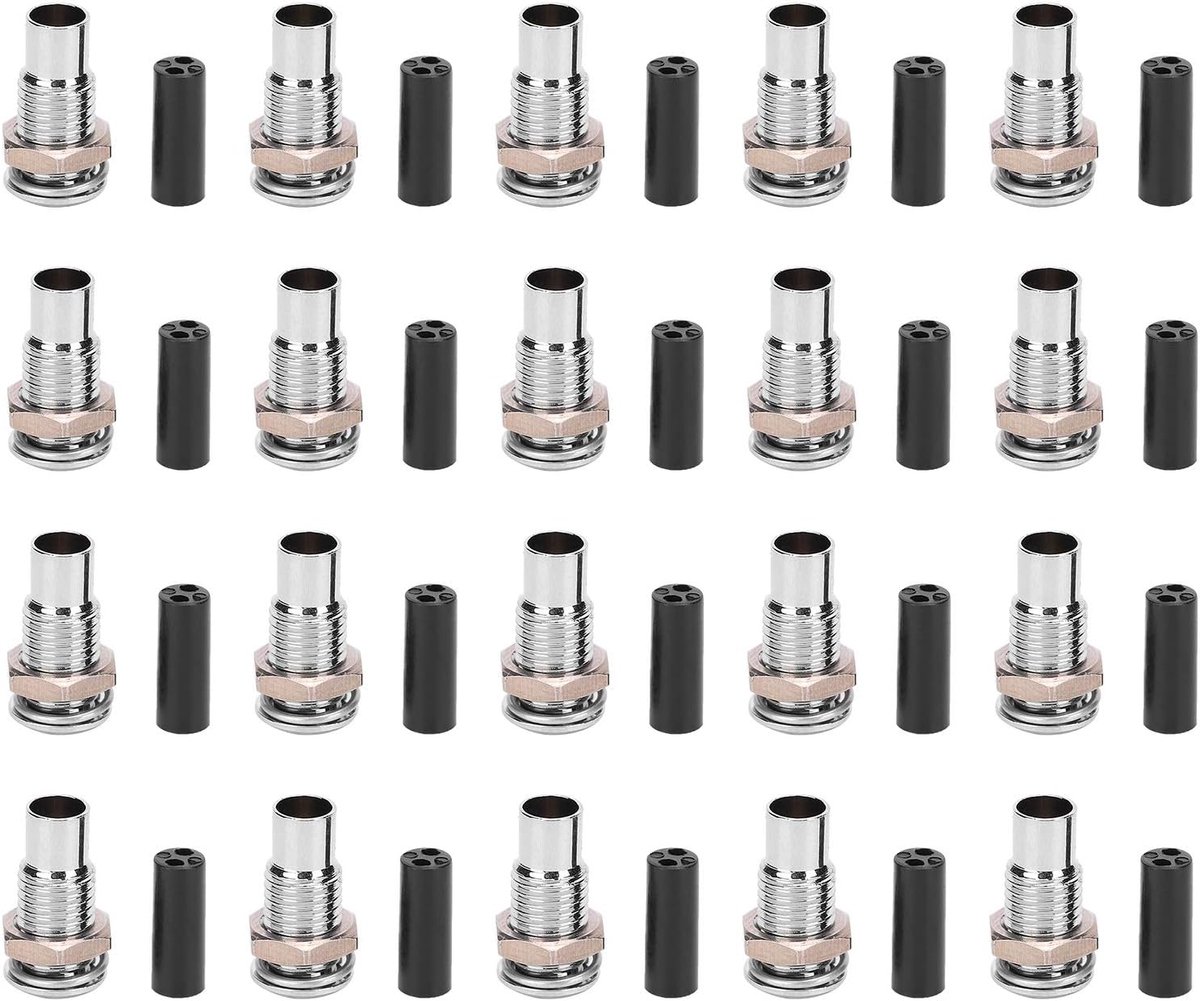 SnelShoppen - 20pcs LED Houder, Bezel Mount LED Behuizing, Lichtgevende Diode Platte Metalen Houder voor 3mm LED Verlichting, Hoogwaardige Messing, Te