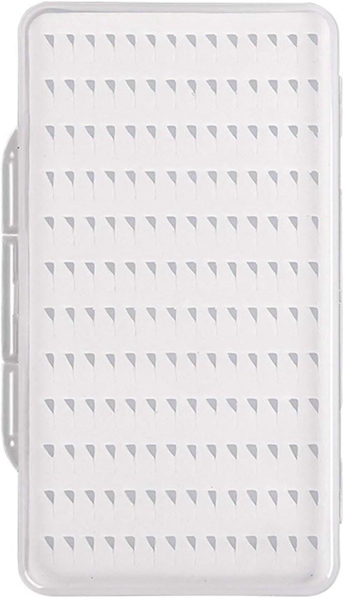SnelShoppen - Super Grote Capaciteit Slimme Foam Vliegdozen met Doorzichtig Deksel voor Vissen, Competitie Vliegvisaccessoires, Lichtgewicht en Handig