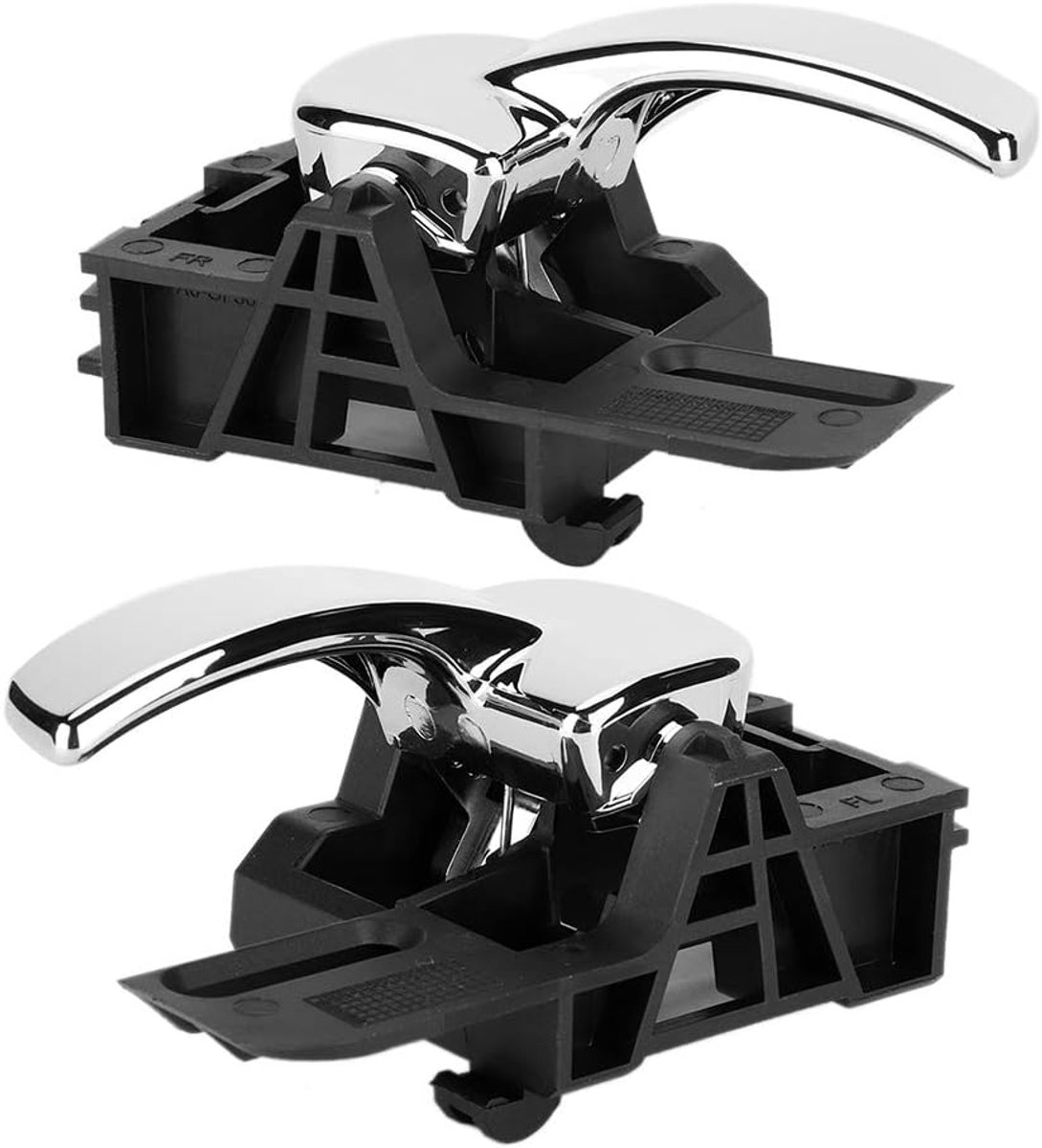 SnelShoppen - Interieur Deurgreep 2 Stuks Links & Rechts Chroom Binnen Deurgreep 80671-JD00E Voor Nissan Qashqai Mk1/J10/JJ10 2007-2013