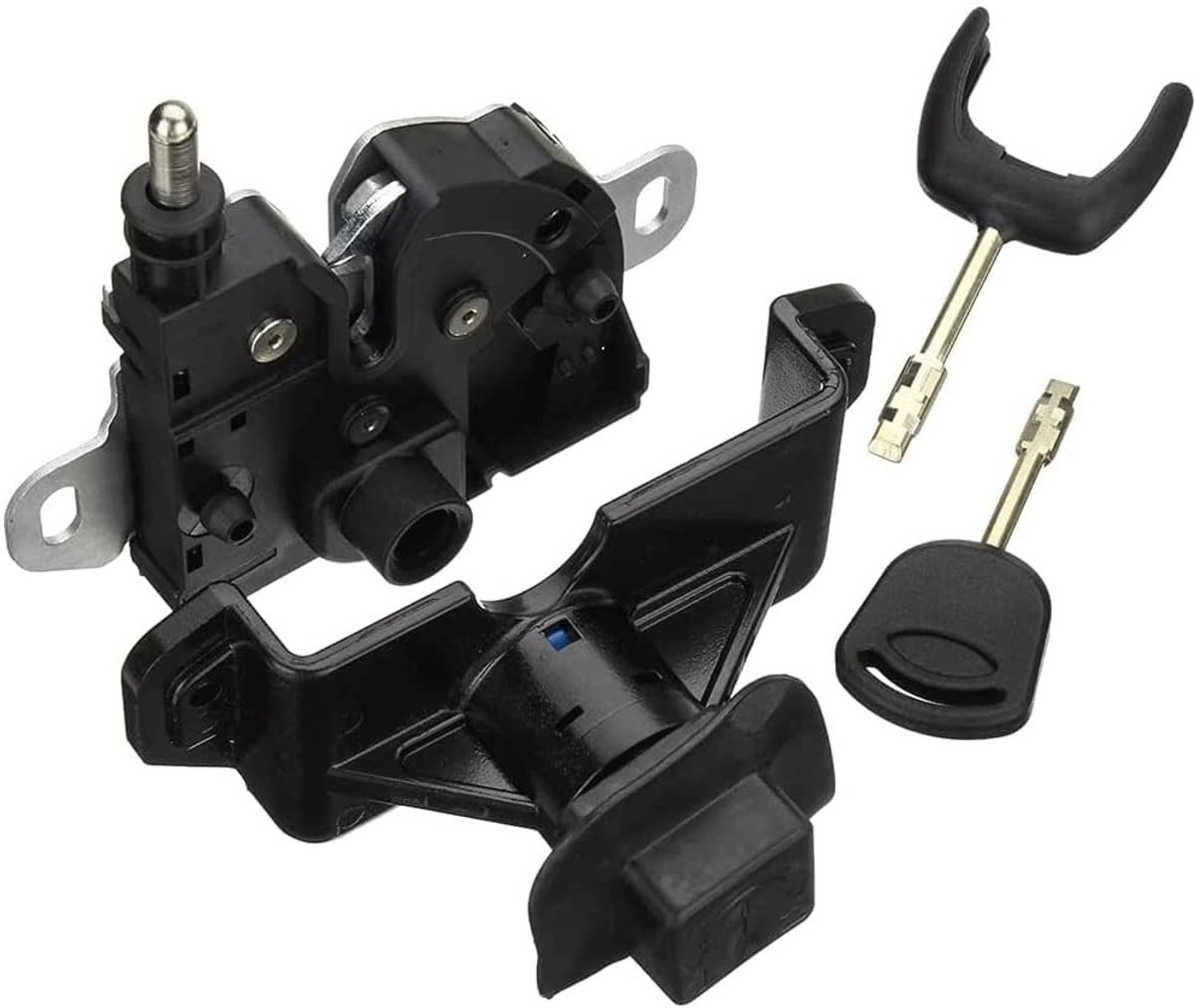 Hood Lock Complete Set 2 x Keys Compatible with Ford Transit MK7 6C1A16D748AB 8T1A16700AA 4956236 8T1A-16700-AA - ShopVlot