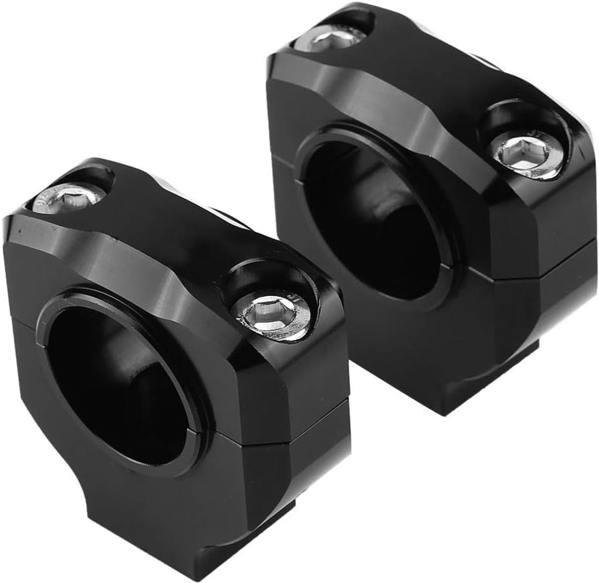 SnelShoppen - Handlebar Riser Aluminium Legering Universeel Motorfiets Montageset 28 mm Klap Riser Hoogteverstelling
