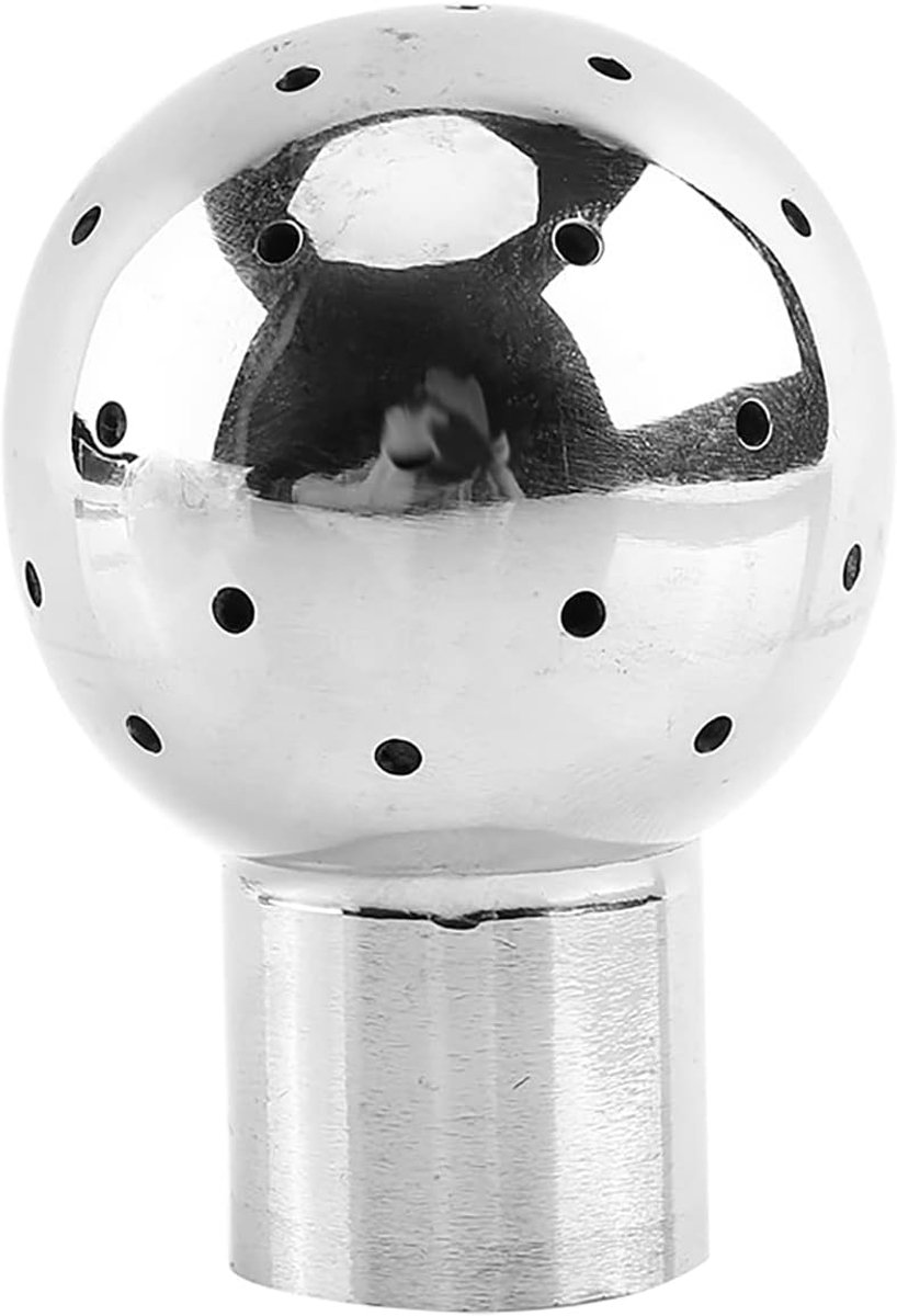 SnelShoppen - 1/2" BSP Draad Vrouwelijke Spray, Mini Cip Spraybal, Roestvrijstalen Spray Reinigingsbal voor Tank Container, 360 Graden Rotatie, 1-6 Me