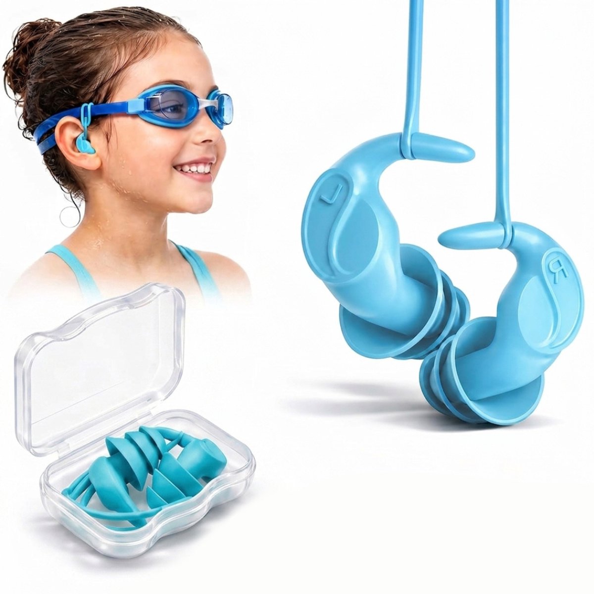 ApexArte® Zwem Oordopjes Kind - Zwemmen Kinderen - Zwemoordoppen