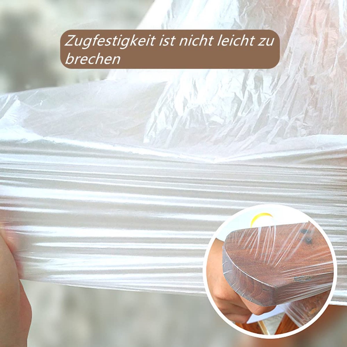 SnelShoppen - 6 x Goldband Mask Tape - Professionele Maskeringstape 270 cm x 20 m - Zelfklevende Film voor Binnen en Buiten - Voor Glad en Licht Ruw O