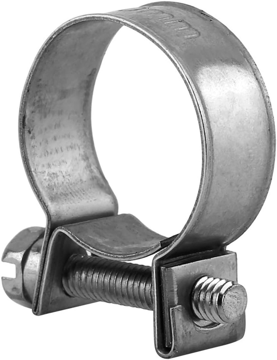 SnelShoppen - 10 Stuks Slangklemmen, 304 RVS Verstelbaar 6mm-20mm Bereik Brandstofslangklemmen voor Sanitair en Automobiel (7-9Mm)