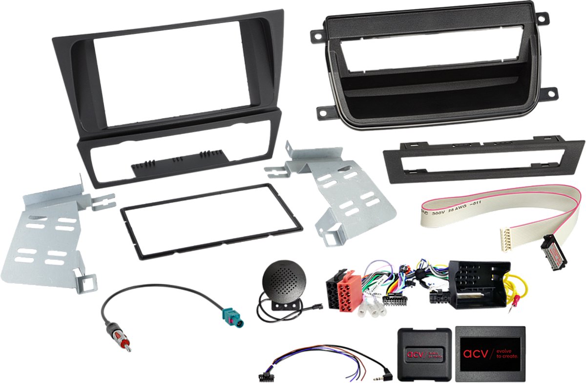 2-DIN Kit BMW 3series zonder smoker package SWC/antenna