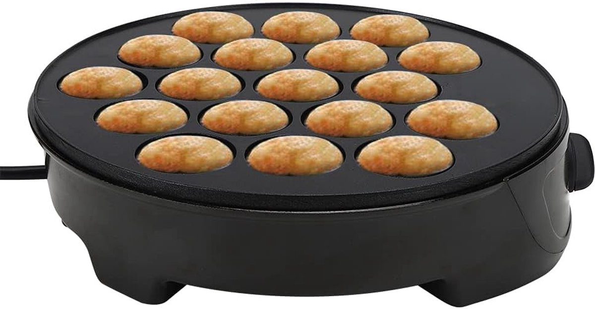 Elektrische Takoyaki Machine voor 18 Perfect Gekookte Snacks