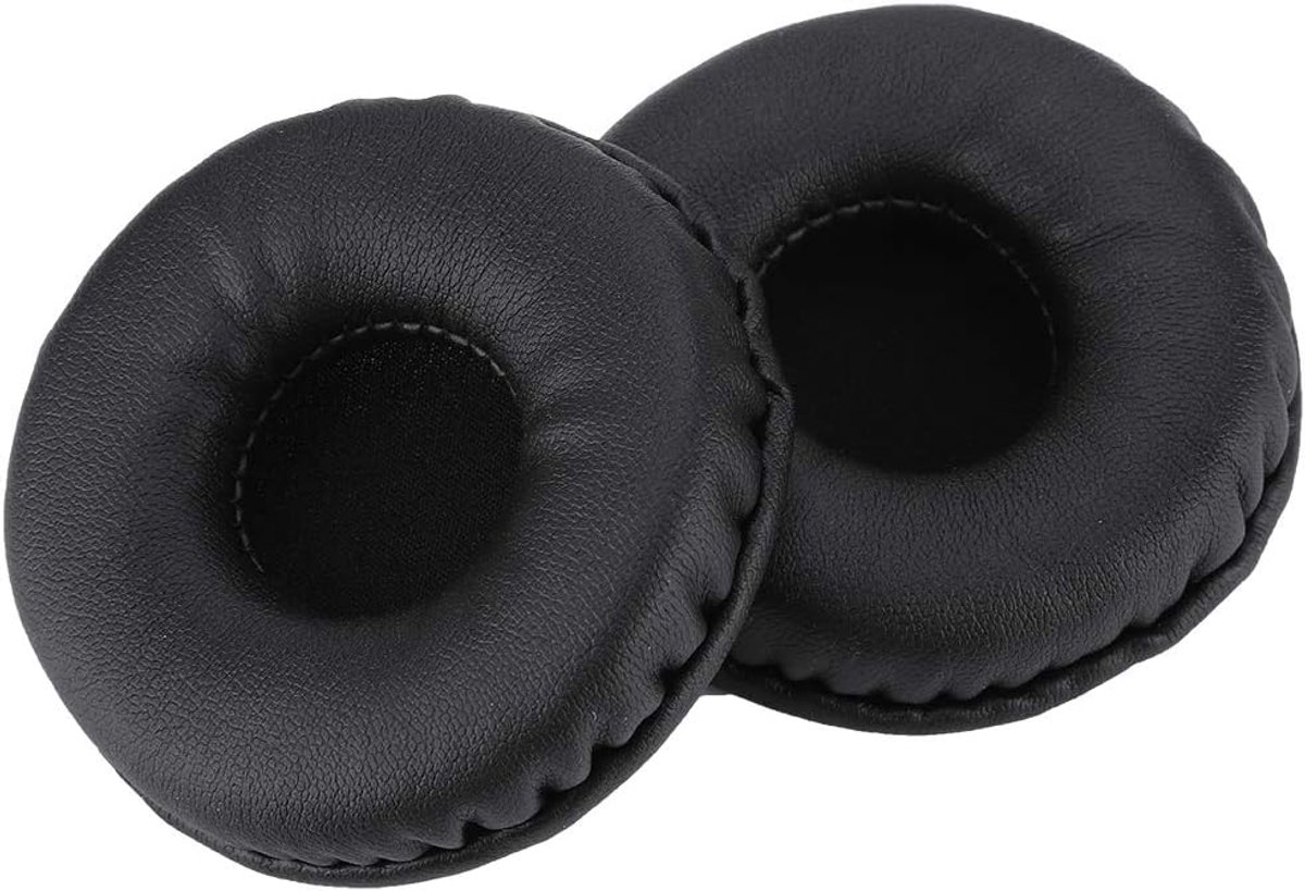 SnelShoppen - Vervangende oorkussens 70mm universeel, zachte schuimkussens, hoofdtelefoon beschermhoes voor on-ear hoofdtelefoons