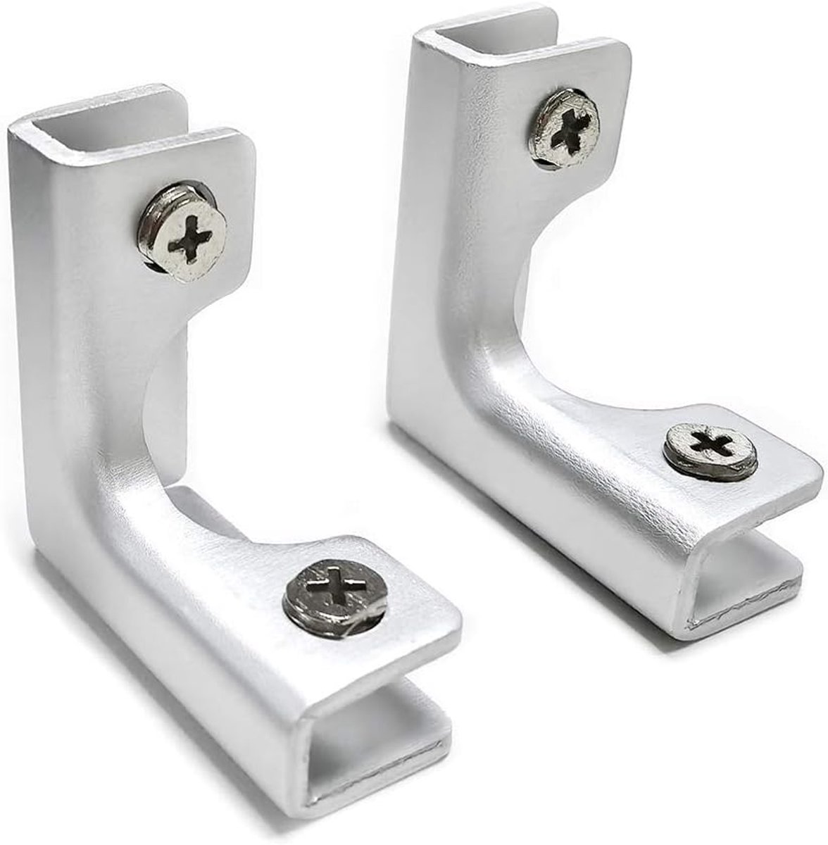 L-vormige glasverbindingen 8 mm - verstelbaar metaal - hoekverbinding voor hout of kunststof - SnelShoppen