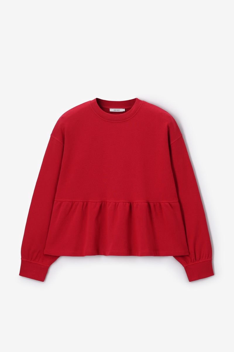 Sissy-Boy - Rode sweater met peplum