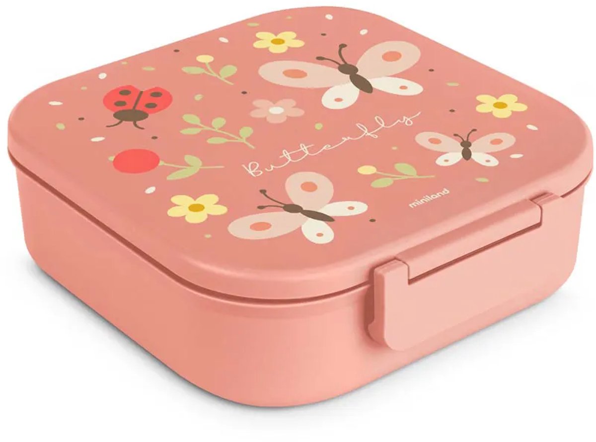 Miniland Butterfly Lunchbox Roze Kinderen