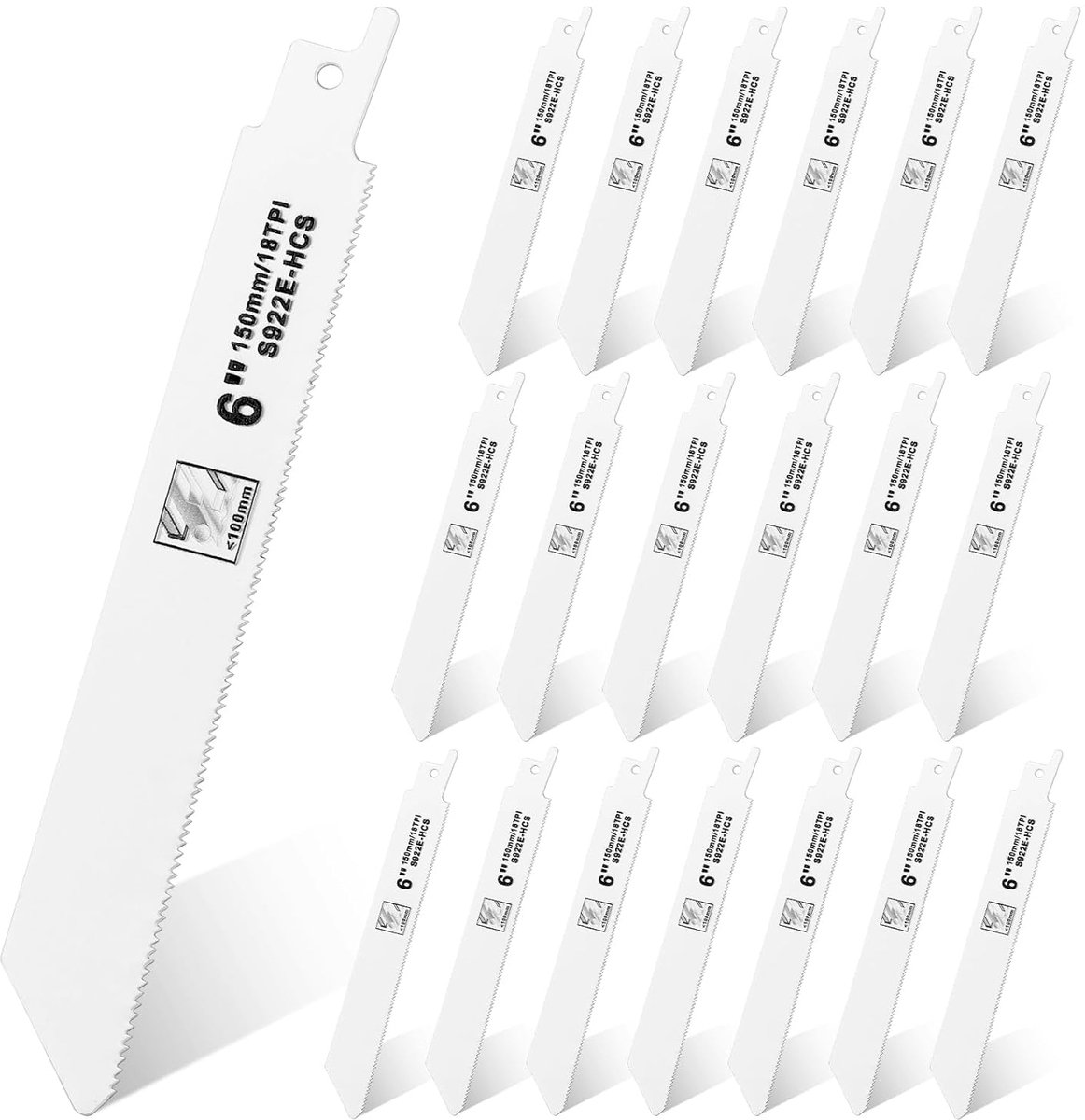 Reciprozagen 150 mm - 18 TPI - Bi-metaal met kobalt - Ideaal voor houtbewerking - ShopVlot
