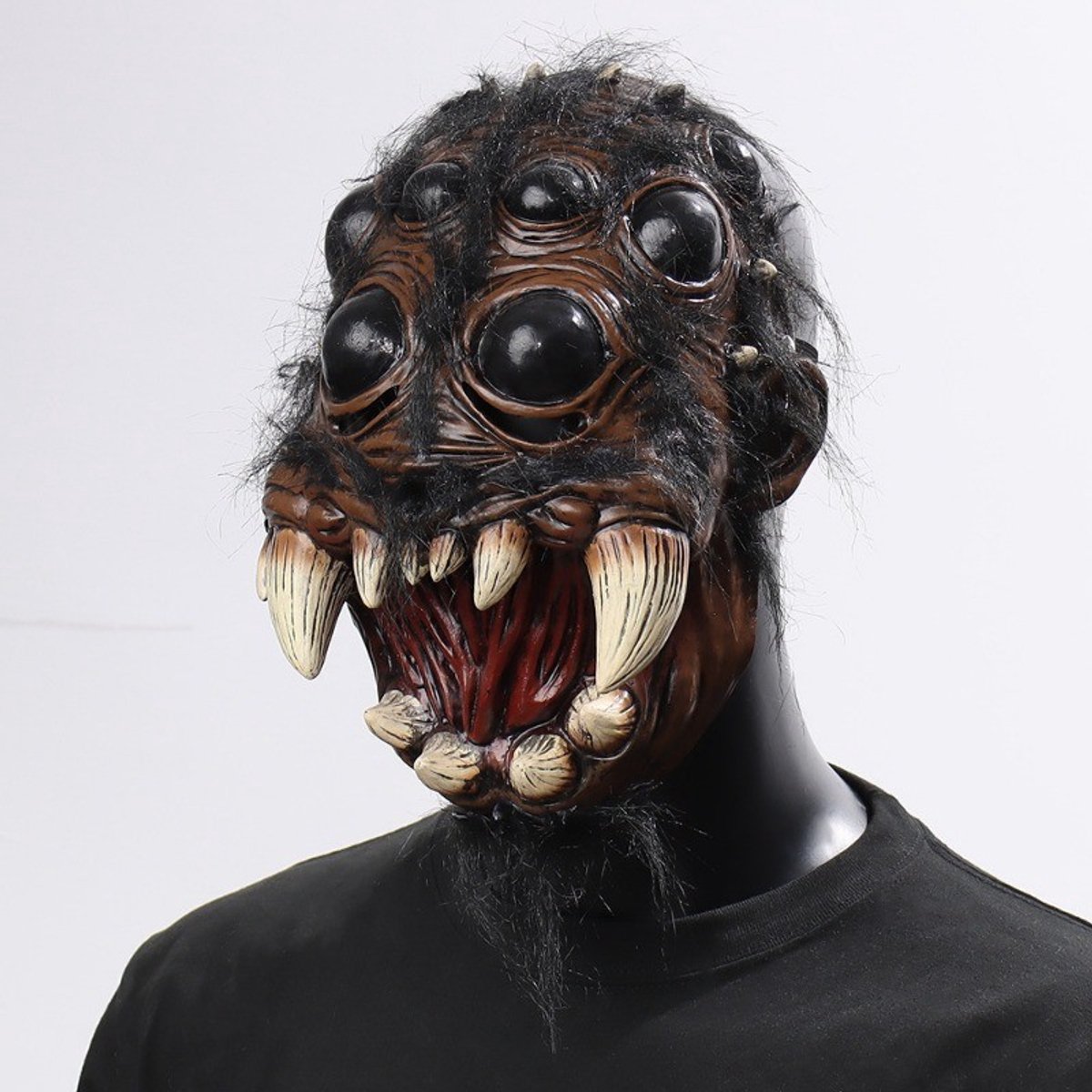 Griezelig Halloween Masker - Spider Monster Masker - Horror Latex Hoofdmasker - Halloween Cosplay Masker - Verkleed Accessoire Voor Feest, Carnaval En Themafeest - 25 x 25 cm