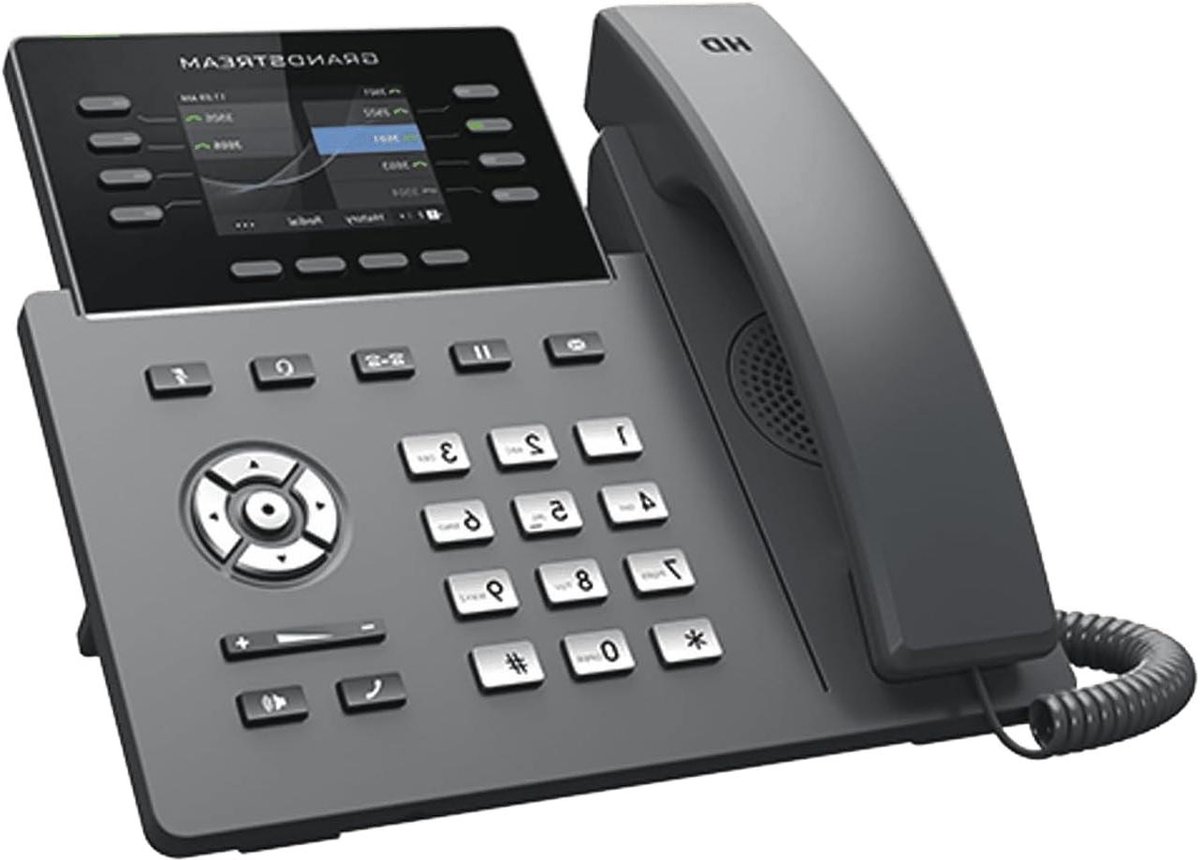 IP Telefoon - VoIP Telefoon - Zakelijk Communiceren - 8 Lijnen - 2.8 inch Scherm - Zwart