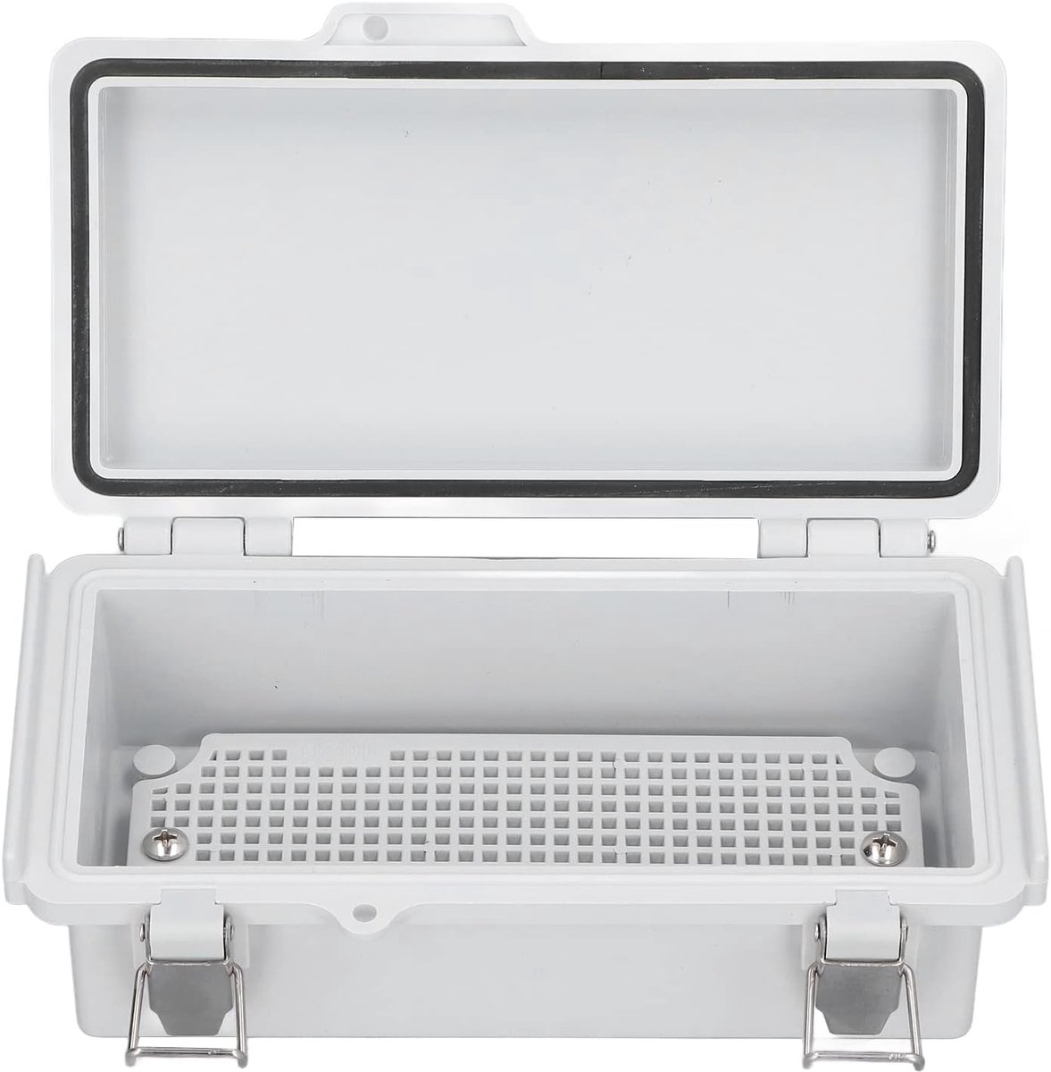 SnelShoppen - Waterdichte Elektrische Doos - ABS RVS Behuizing met Scharnier, IP67, Voor Buiten, Tuin, Industrieel Gebruik, Stofdicht, Weerbestendig