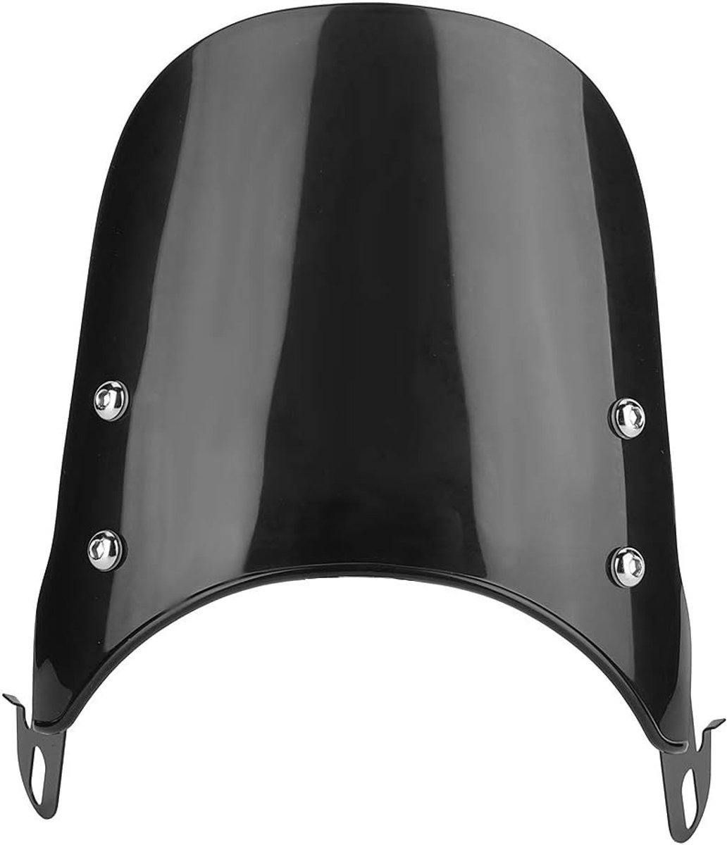 SnelShoppen - Retro Motorfiets Windscreen 5-7 Inch - Bescherming en Comfort voor Motorrijders - Semi-gesloten Design - Hoogwaardige Accessoires