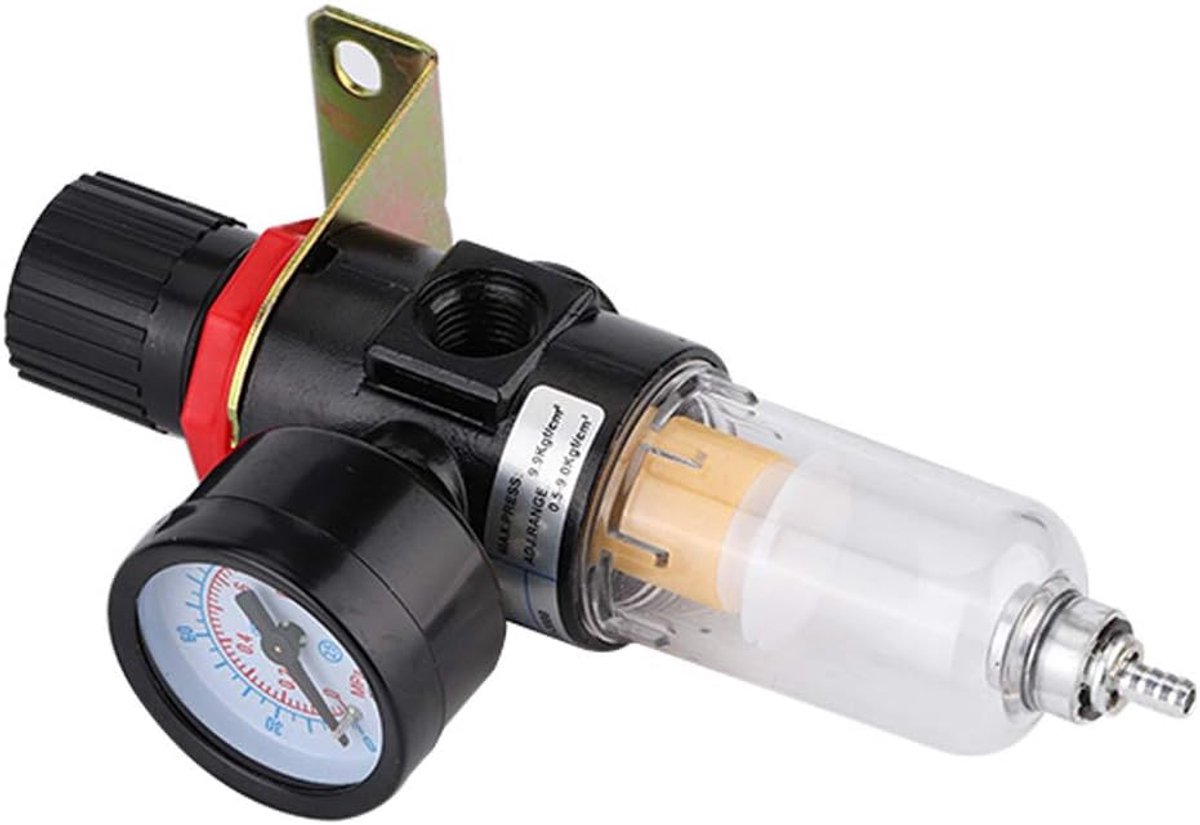 SnelShoppen - 1/4 Luchtcompressor Filter Regulator Waterdruk Vocht Trap Compressor Vocht Separator Reinigingsgereedschap