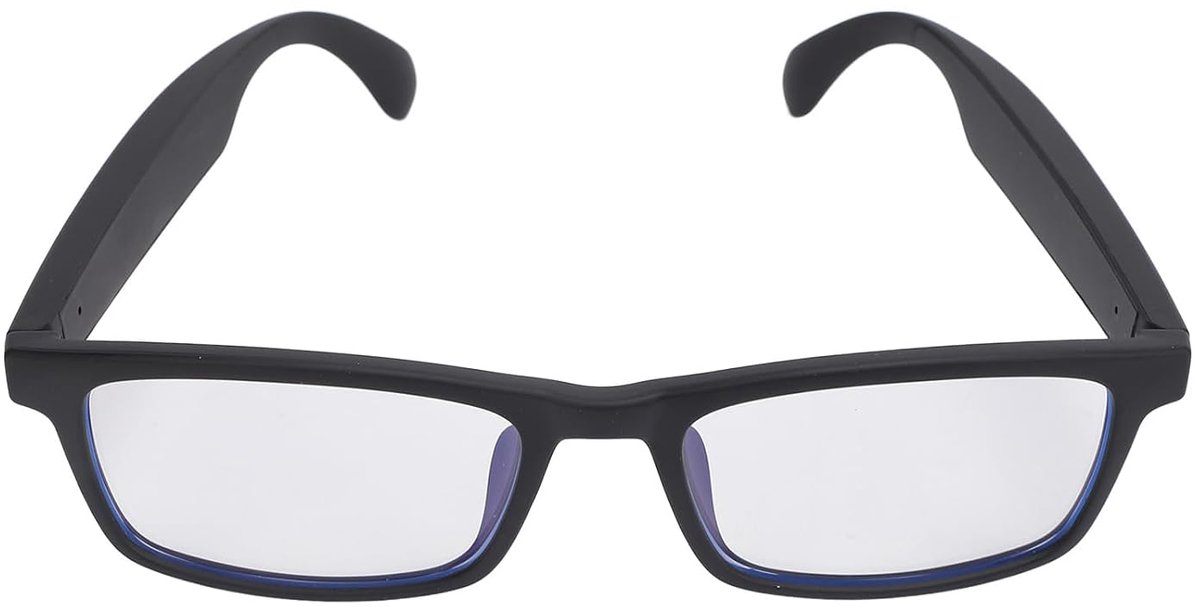 SnelShoppen - Smart Bril met Blauw Licht Filter, Bluetooth 5.3 Geluid Bril met Ingebouwde Microfoon voor Mannen en Vrouwen, Touch & Stembediening Slim