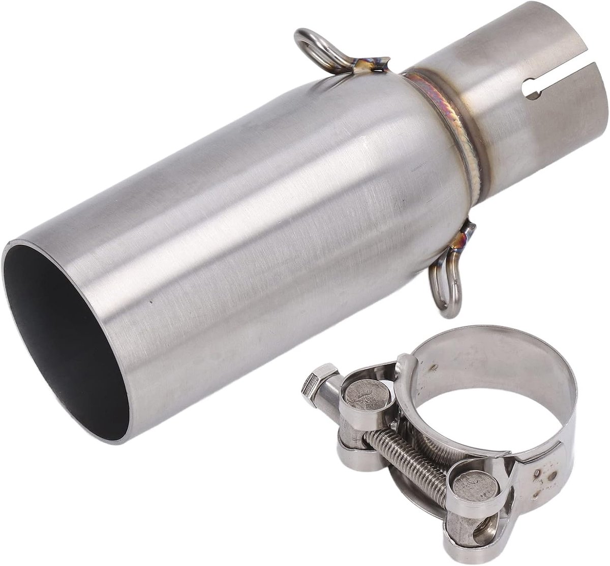 SnelShoppen - Motorfiets Centraal Uitlaatpijp Verbinding Adapter Connector, Geschikt voor Piaggio Beverly 125, 300, MP3 250, 300 LT, X-10 125 - Perfec