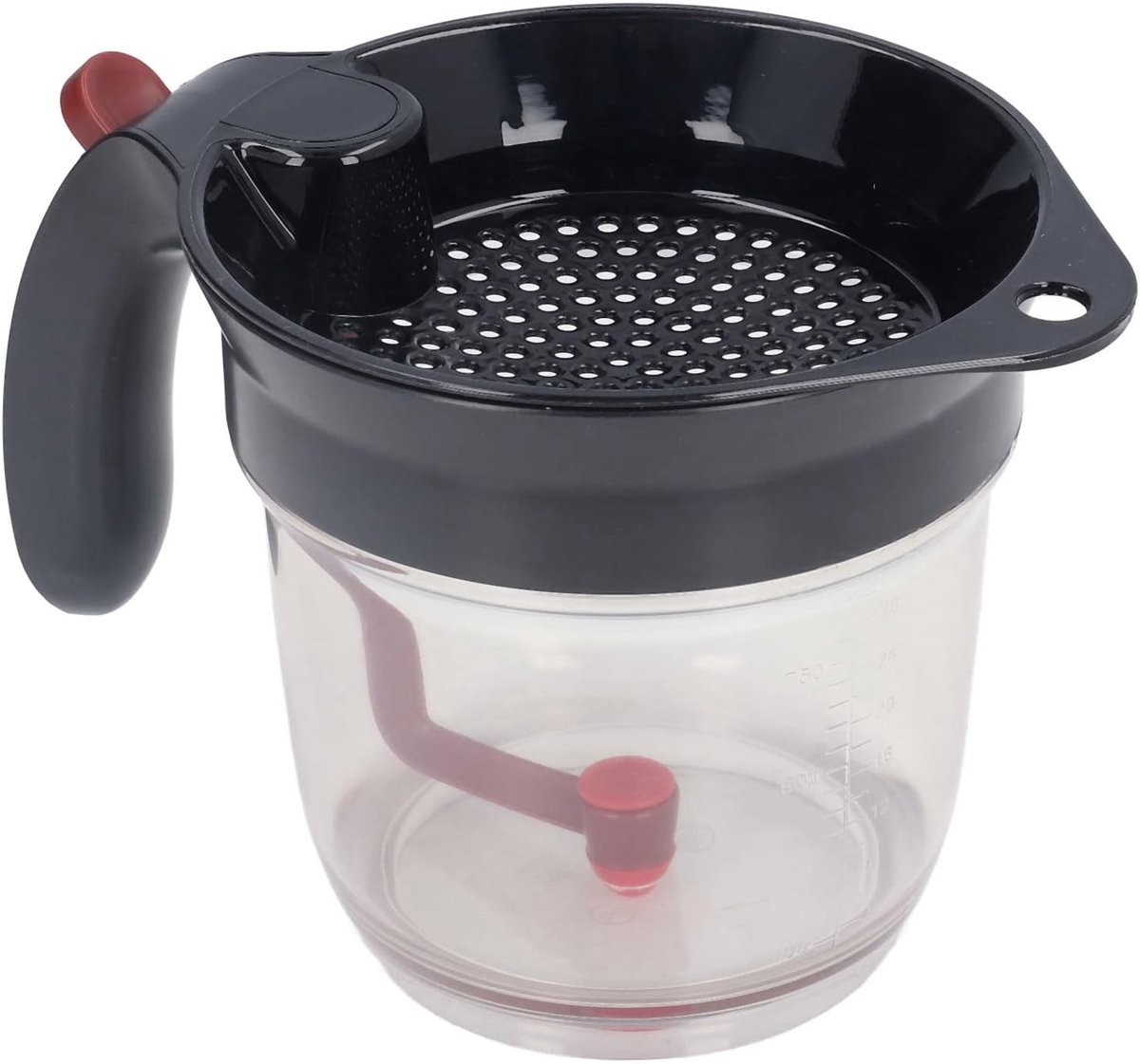 SnelShoppen - Grease separator met bodemontlasting, Soepen olie separator met dubbele filtratie, Voedsel schermen, Gezonde saus olie separator met maa