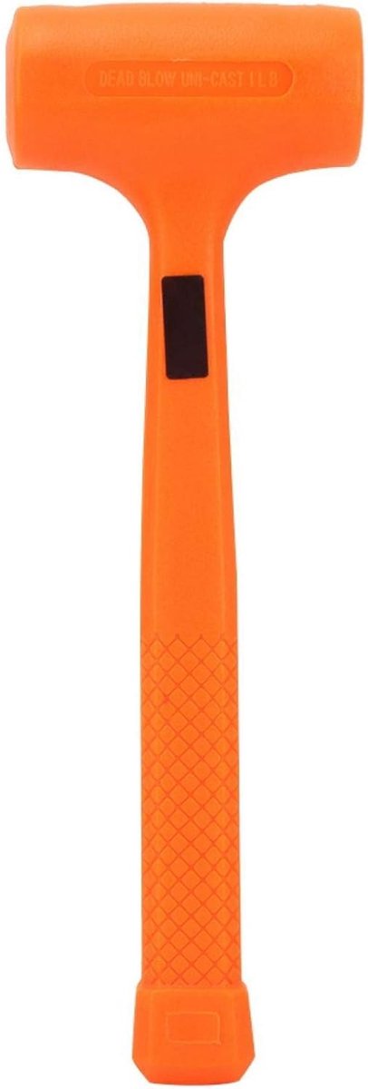 SnelShoppen - Dead Hammer - Rubber Hamer met PVC, Zachte Gezichtshamer voor Petrochemie, Steenkoolmijnen, 1 lb, Duurzaam en Geluiddempend