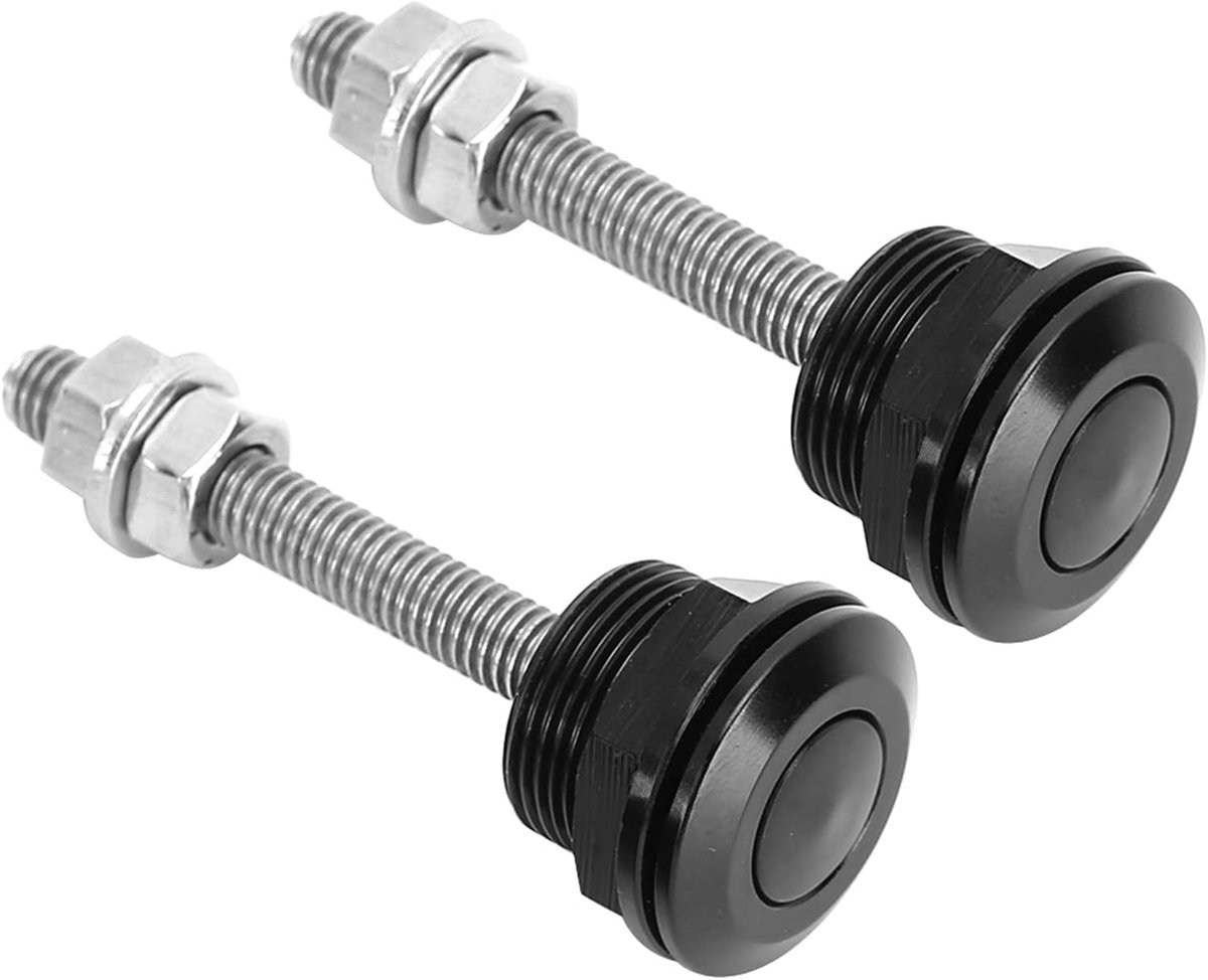 SnelShoppen - Bonnet Lock, Hood Lock Clip, Push Button Clip Locks - 2 Stuks Universele Motorkap Lock Quick Release 22mm - Veiligheidsoplossing voor Au