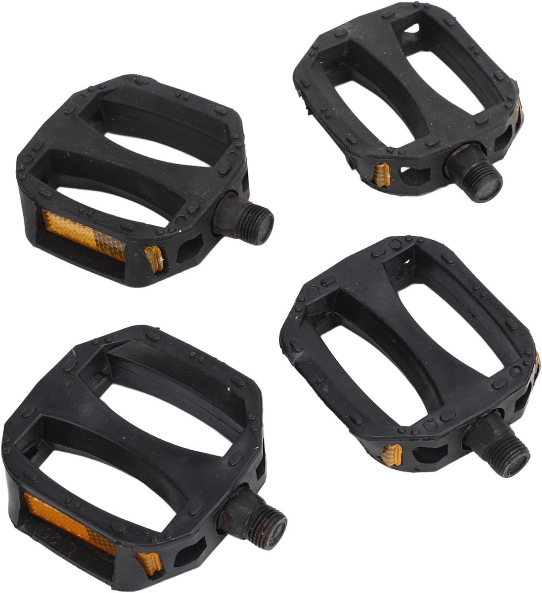 SnelShoppen - Fiets Pedalen Kinderen Antislip Reflecterend 12mm Nylon Kunststof Dubbelzijdige Lagers Veiligheid Pedalen Voor Kinderen