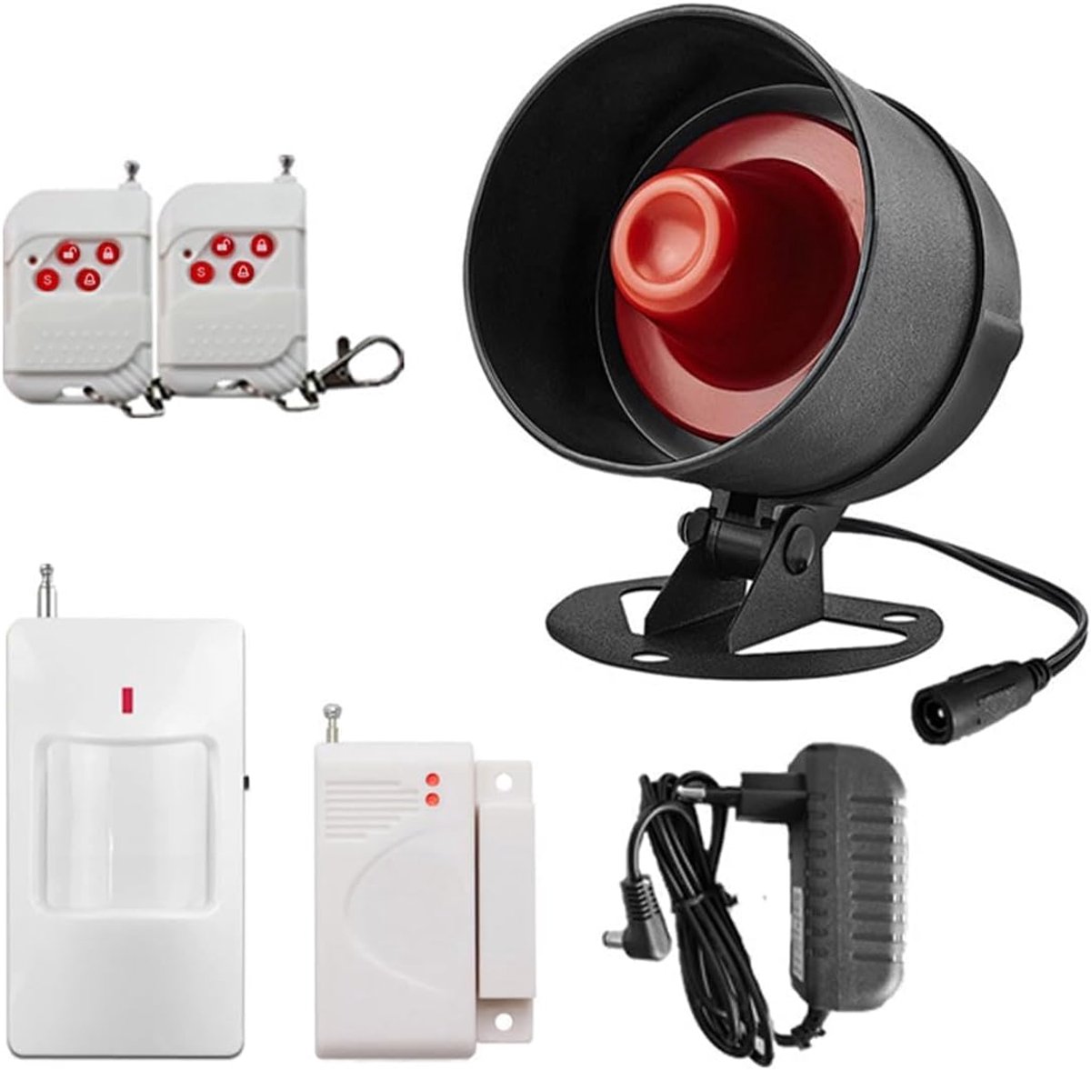 SnelShoppen - Slimme Home Alarm Systeem WiFi Deur/Raam Sensor Alarm, Beveiligingssystemen met Intelligente Magnetische Sensor, Gratis App Controle en