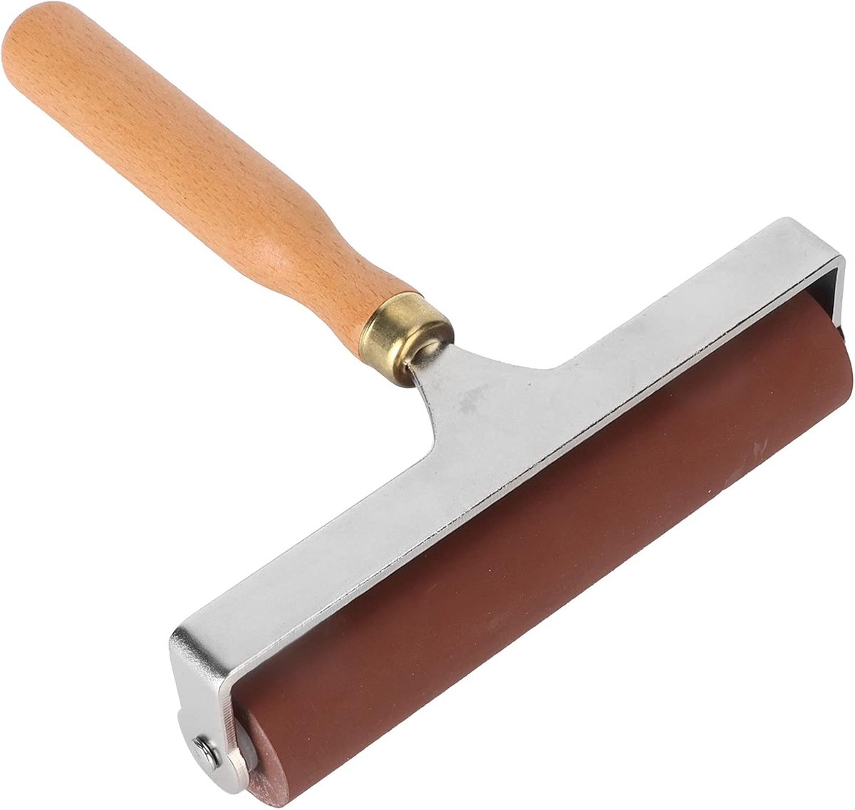 SnelShoppen - Professionele Inktroller - 15cm Soepele Flexibele Rubber Roller voor Printen, Scrapbooking, Handwerken en Decoratie