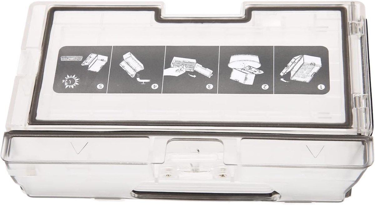 SnelShoppen - Sweeper Stofcontainer, Stofverzamelbox voor S7 T7S T7S PLUS G10 Vloerzuigrobot Afvalbak Accessoires, Ideaal voor Thuisgebruik, Kleur: Zw