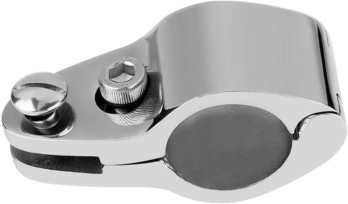 SnelShoppen - Rvs Klemmen voor Bimini Top - 1 Inch Marine Hardware Set voor Boot, Jacht, Polyester, Opblaasbare Yachten - Corrosiebestendig & Duurzaam