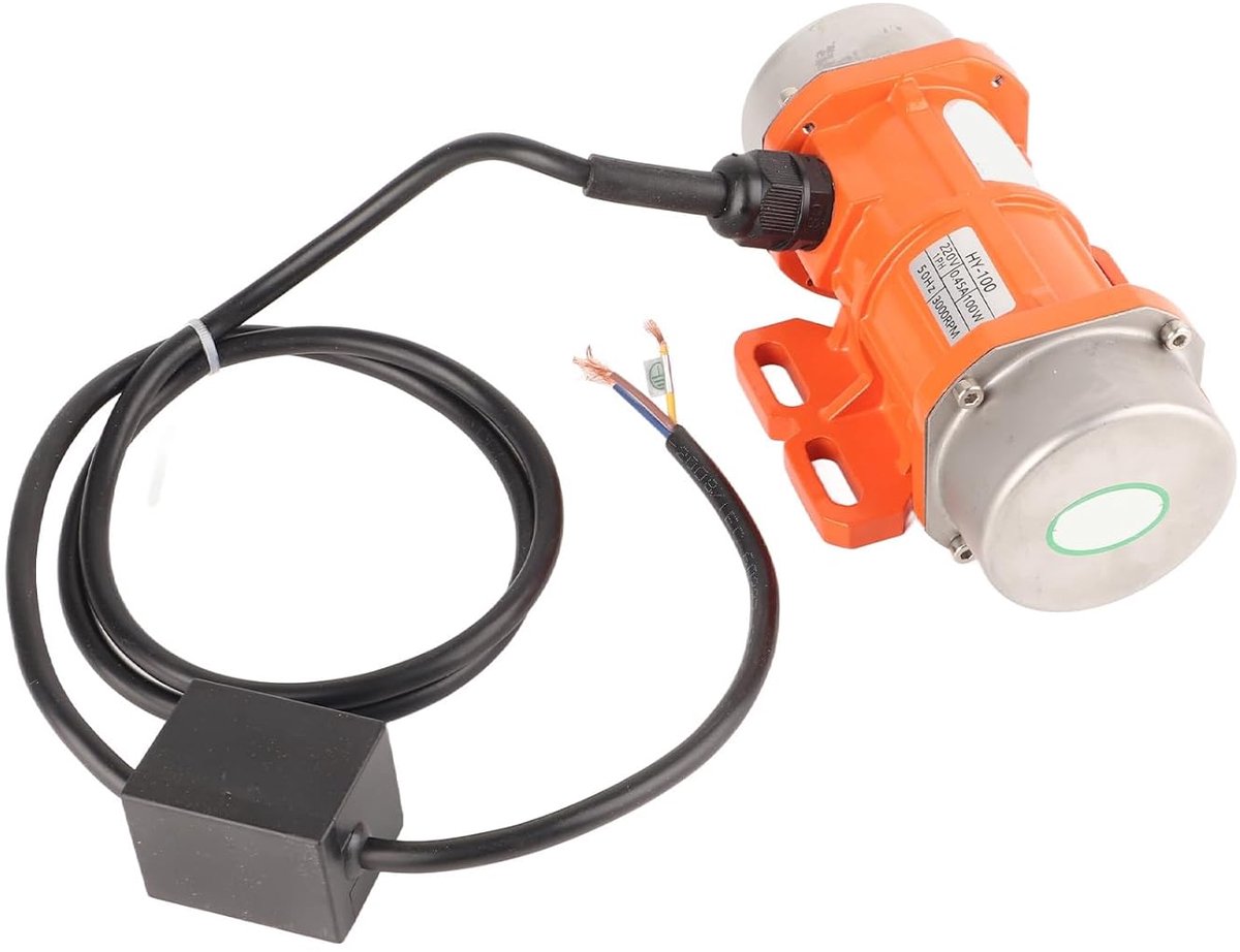 SnelShoppen - Waterdichte Vibratiemotor 220V 100W - Enkele Fase Elektrische Vibration Motor met Verstelbare Eccentriciteit - IP66 Aluminiumlegering vo
