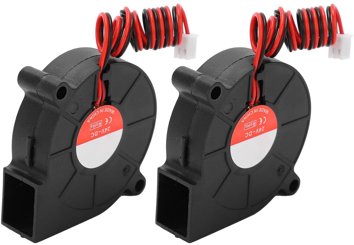 5015 Fan 24V Printer Cooling Fan PBT 30% Glass Filament Vo 2pcs 3D Printer Fan Silent Cooling Fan Suitable for Ender-3 - ShopVlot