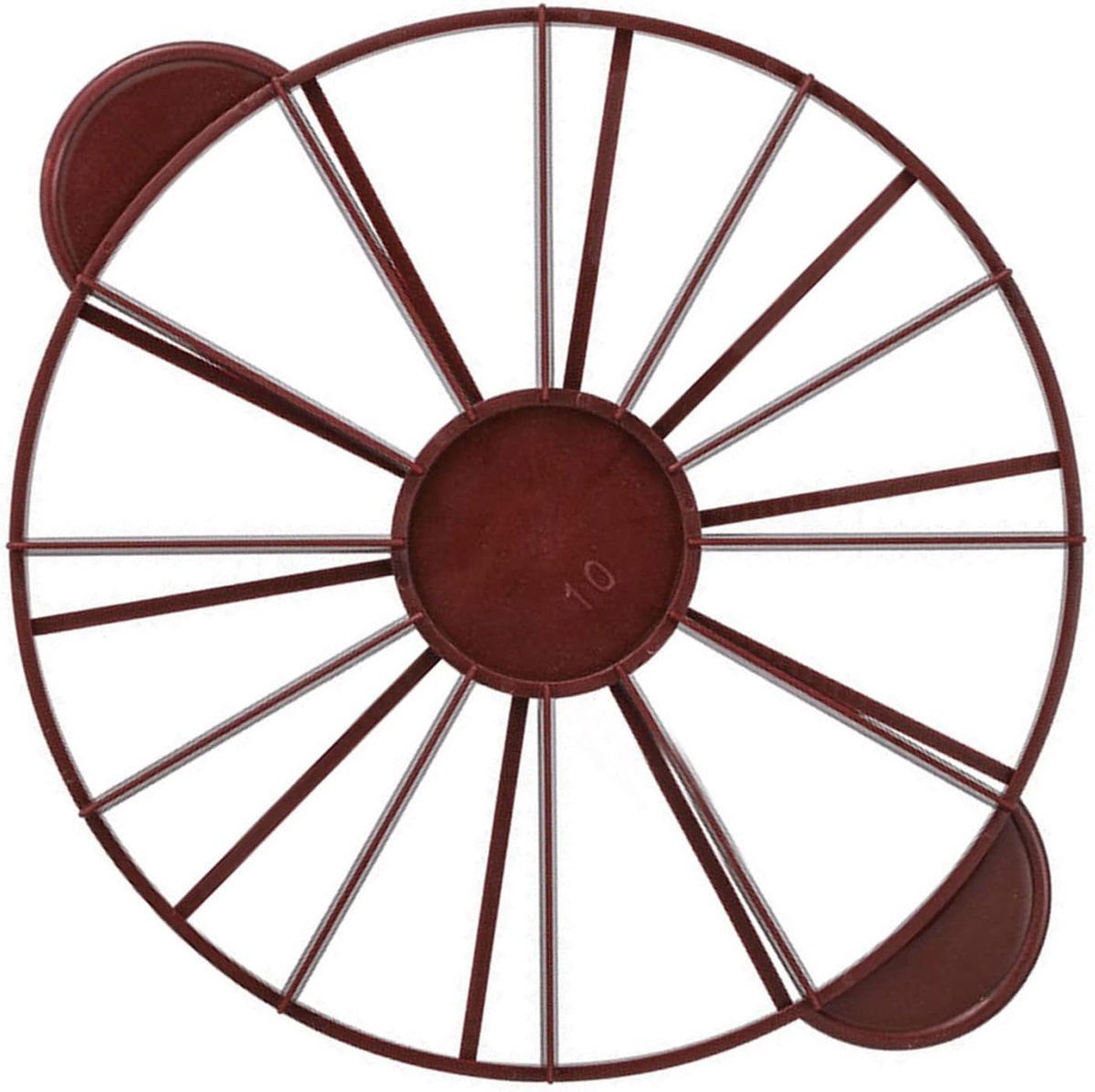 SnelShoppen - Cake Portion Marker Plastic Rond Cake Snijden Machine Marker 10/12 Stuks Gelijkmatige Portie Verdeler voor DIY Bakken Taart Delen (Donke
