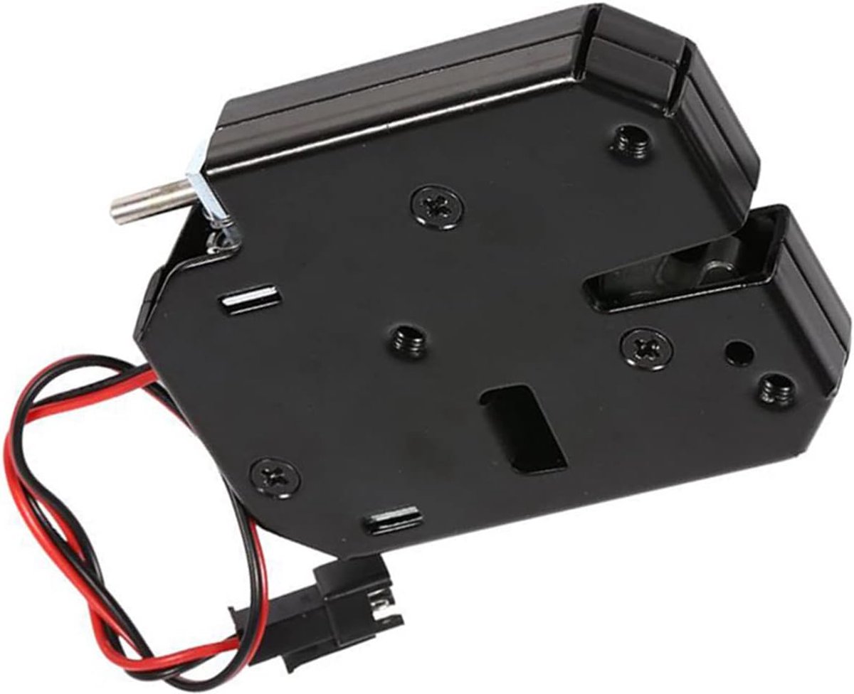 SnelShoppen - Elektrische Lock, Elektromagnetische Magneetlock DC 12V 2A Kastlade Elektronische Beveiligingsslot, Carbon Staal, Weerbestendig, Voor De