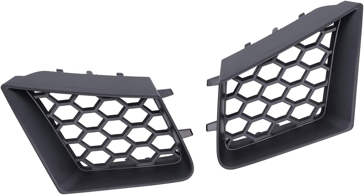 SnelShoppen - Seat Cordoba 6L 2002-2009 Radiator Grills Accessoires 2 Stuks Voorbumper Nier Radiator Grill Zwart Gemodificeerd Dubbele Stang