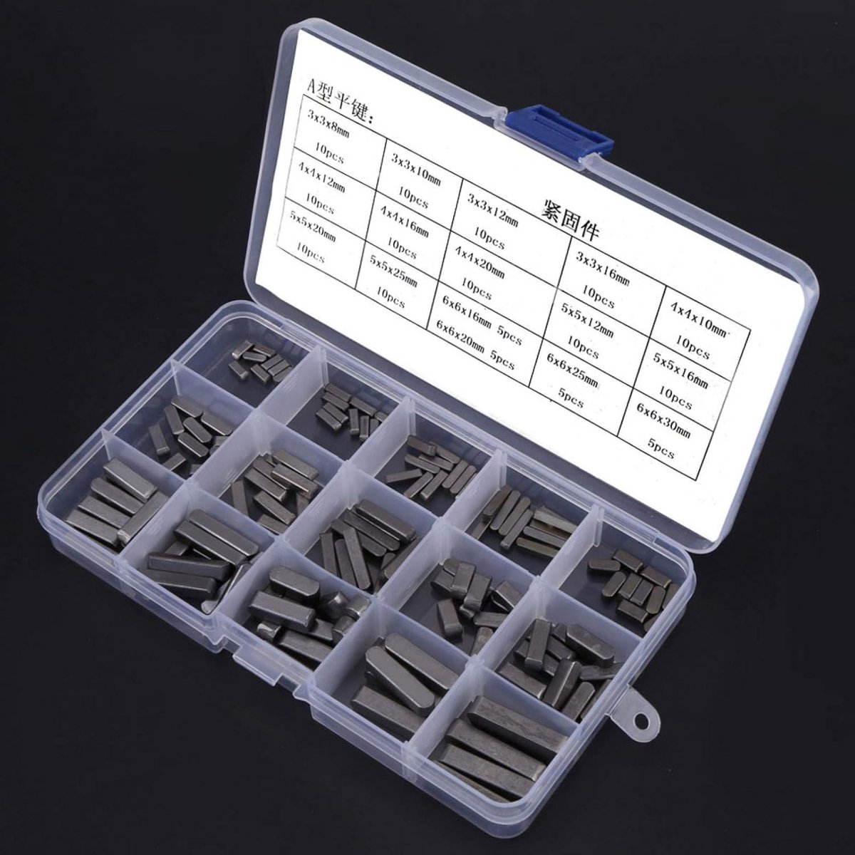 SnelShoppen - 140-delige Sleutelkogellager Assortiment 10mm, 12mm, 16mm, 20mm - Hoogwaardige Roestvrijstalen Sleutels voor Diverse Klussen