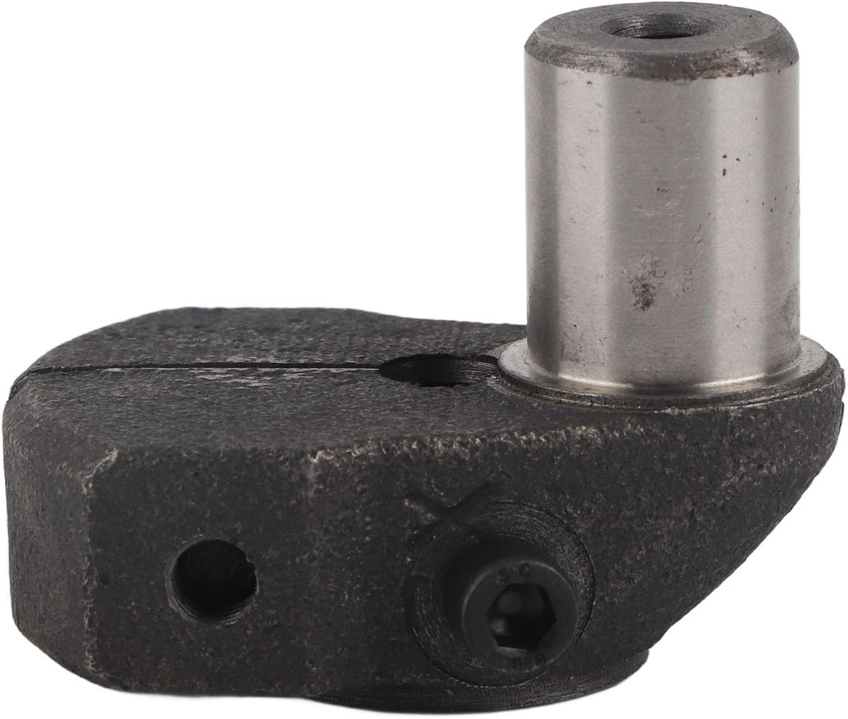 SnelShoppen - Crankshaft voor Luchtcompressor, Dubbel Cilinder V Vorm, Gietijzer, 20x22mm, 5P - Duurzaam en Efficiënt