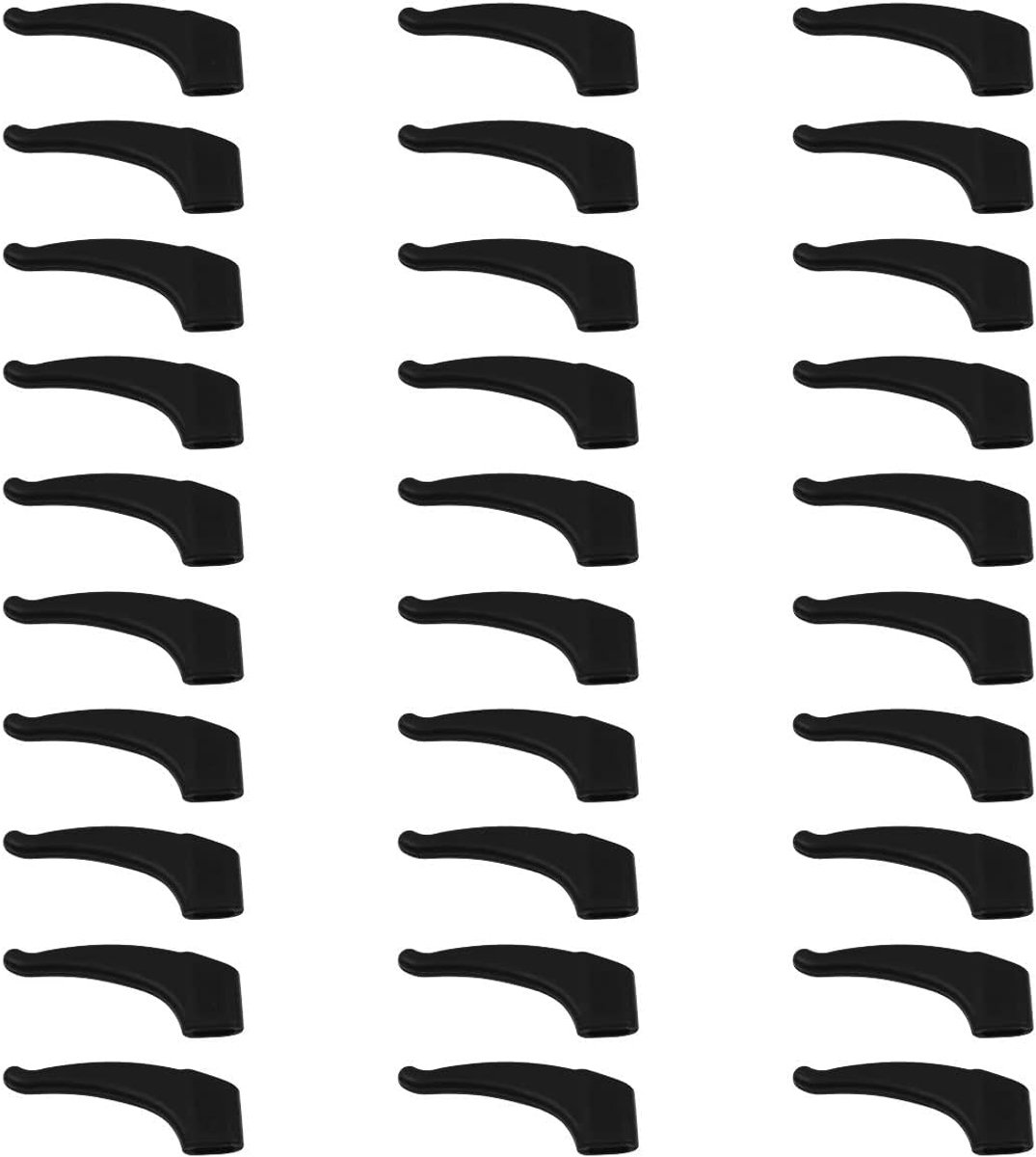 SnelShoppen - 15 Pairs Oogglazen Oorgrips Non-Slip Elastische Comfort Brilhouders Zacht Silicone Wit Herbruikbaar