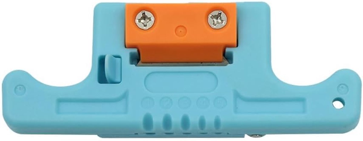 SnelShoppen - Fiber Optic Stripper Kabel met Compact Stalen Mes Ontwerpe voor Veilig Splitsen (Blauw) - Precisie Stripper voor Fiber Optische Kabels v